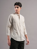 Men Smart Slim Fit Striped Casual Shirt