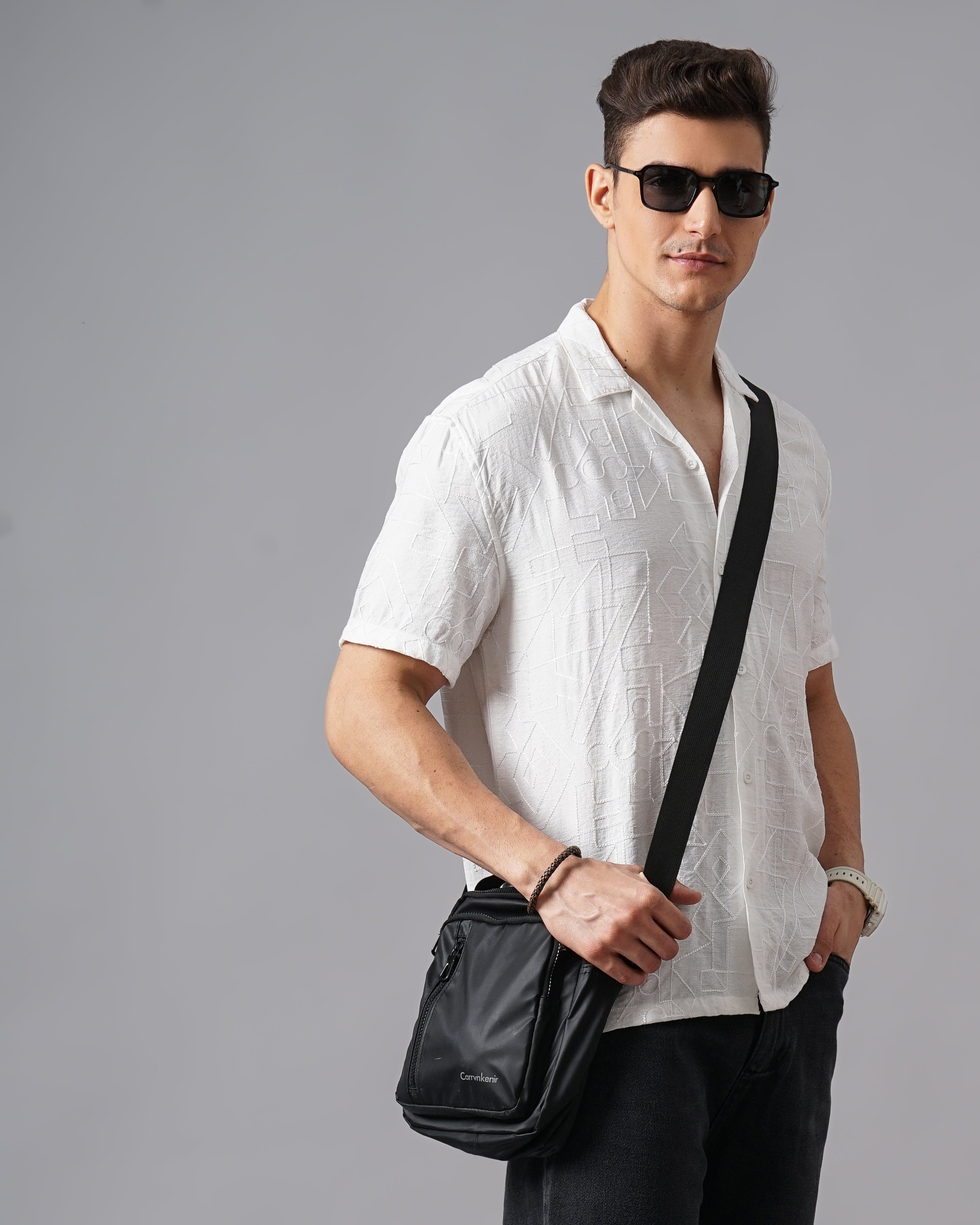 MEN'S SELF DESIGN SHIRT