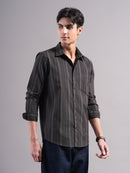 Men Smart Slim Fit Striped Casual Shirt