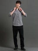Men Smart Slim Fit Striped Casual Shirt
