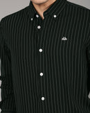 Comfort Slim Fit Vertical Striped Button-Down Collar Casual Shirt