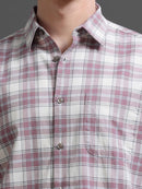 Men Smart Slim Fit Checked Casual Shirt