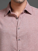 Men's Textured Solid Shirt