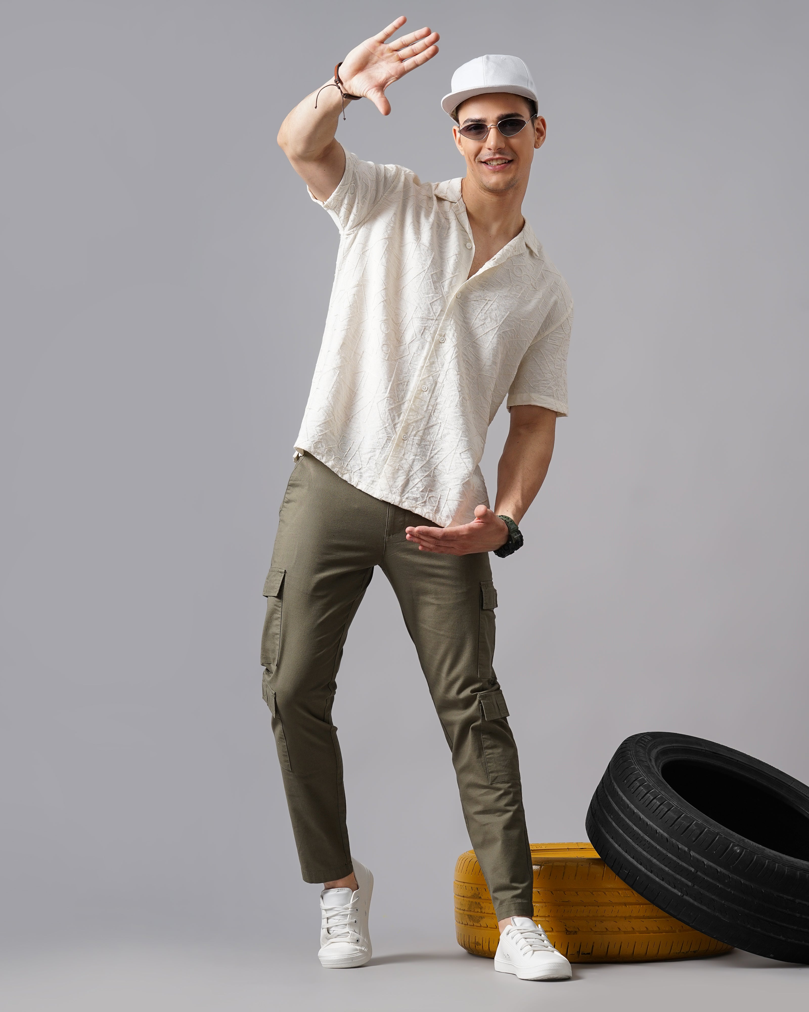 MEN'S SELF DESIGN SHIRT