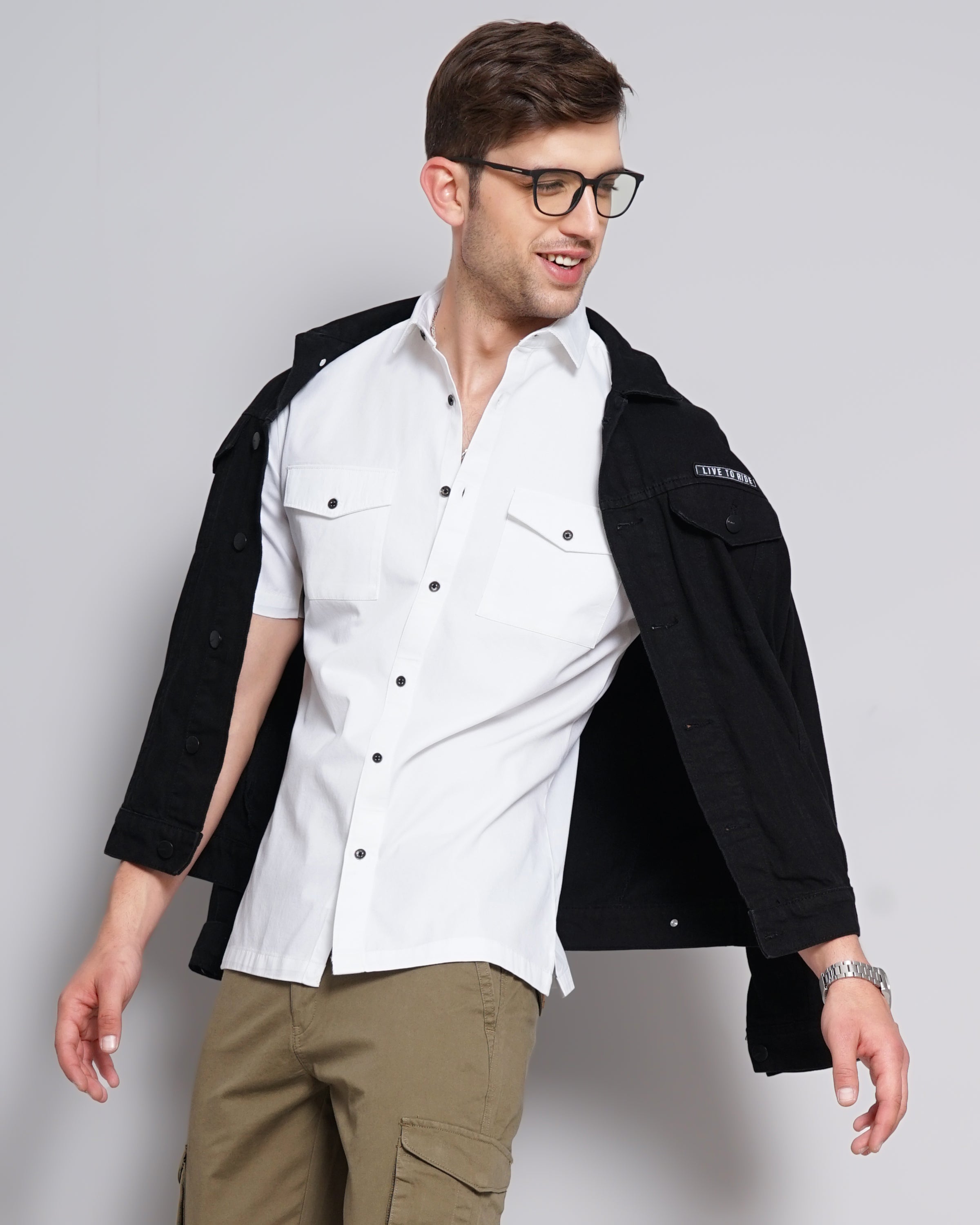 DOUBLE POCKET SLIM FIT SHIRT