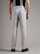 Men Tailored Straight Fit Low-Rise Trousers