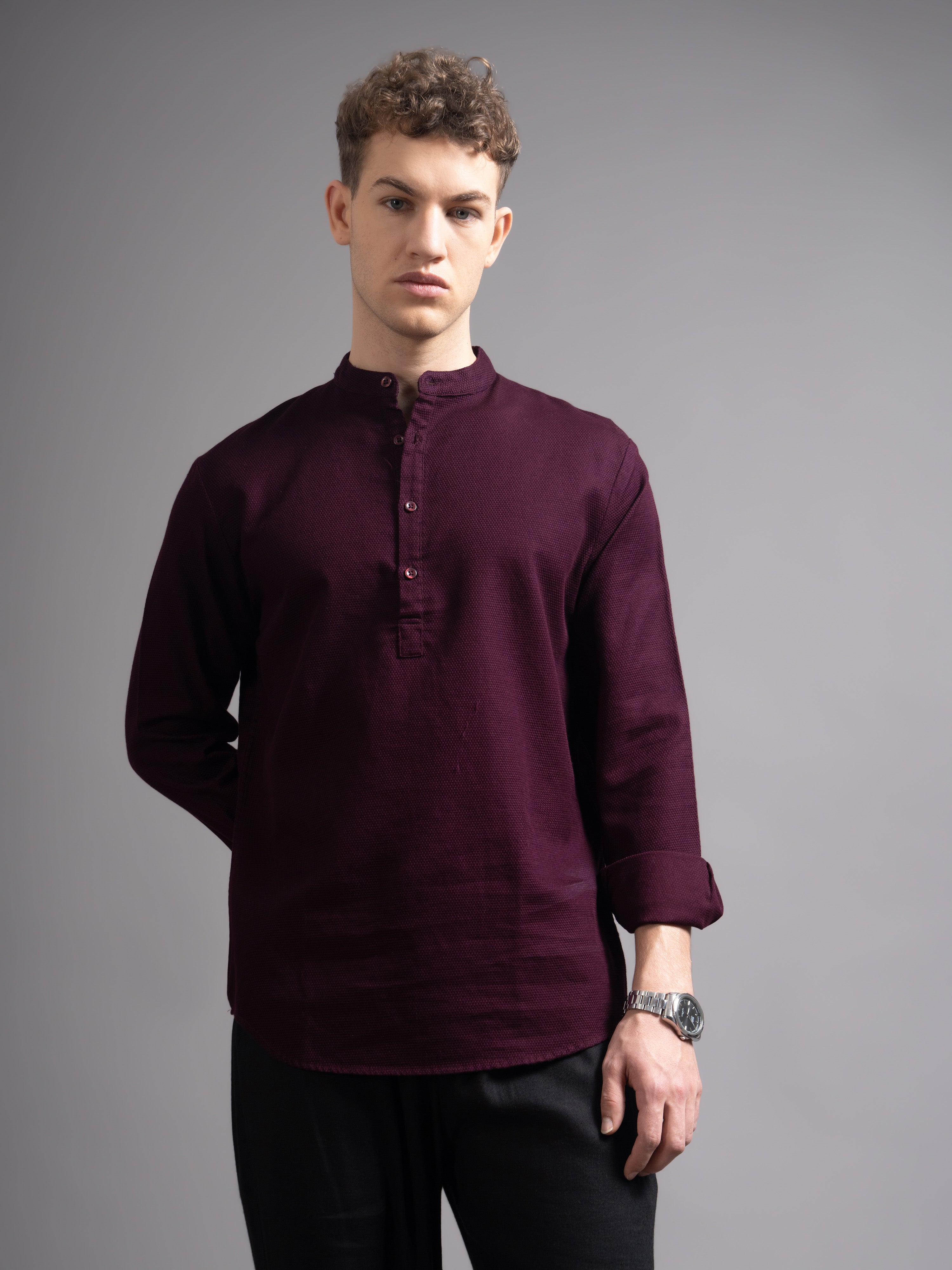 Men's Dobby Kurta Shirt