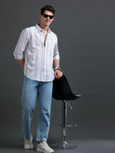 Men's Slim Fit Stripes Shirt