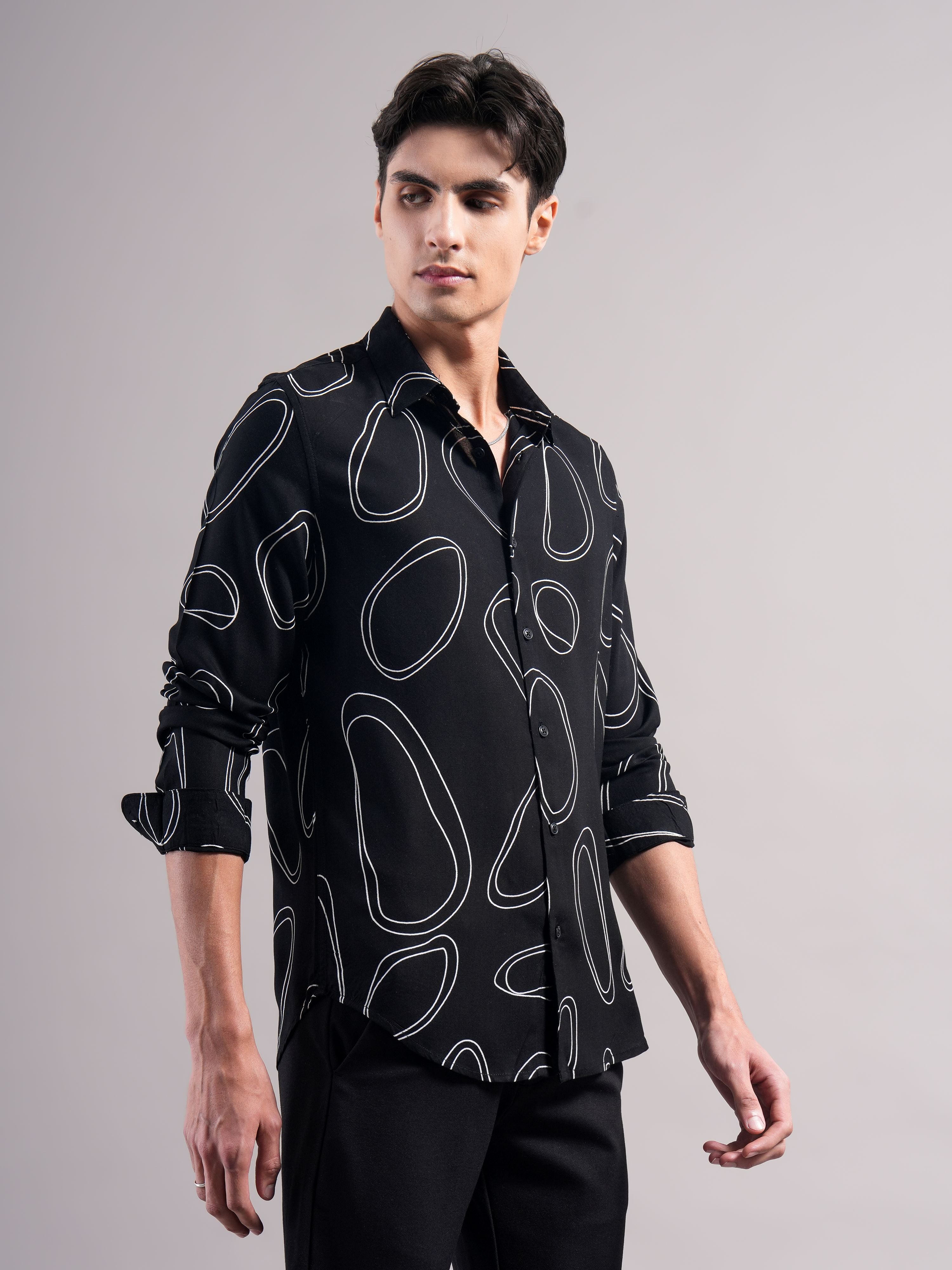 Smart Slim Fit Printed Casual Shirt