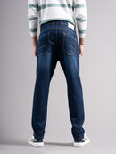 Men Smart Slim Fit Mid-Rise Light Fade Jeans