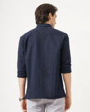 MEN'S SELF DESIGN REGULAR FIT SHIRT