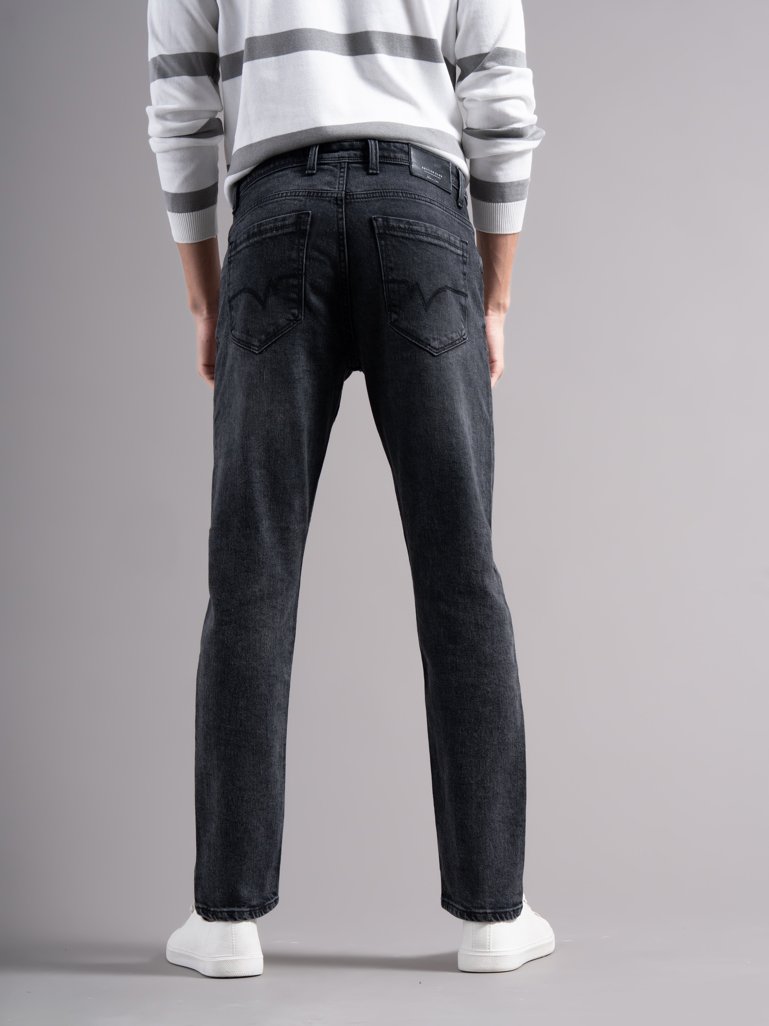 Men Smart Slim Fit Mid-Rise Light Fade Jeans