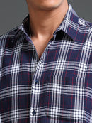 Men Herringbone Checks Shirts