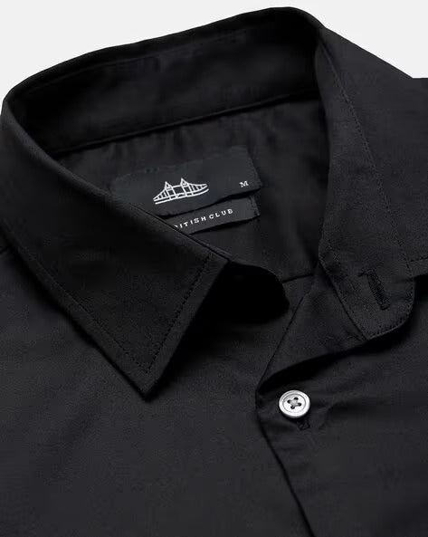 Satin Slim fit  Plain Shirts