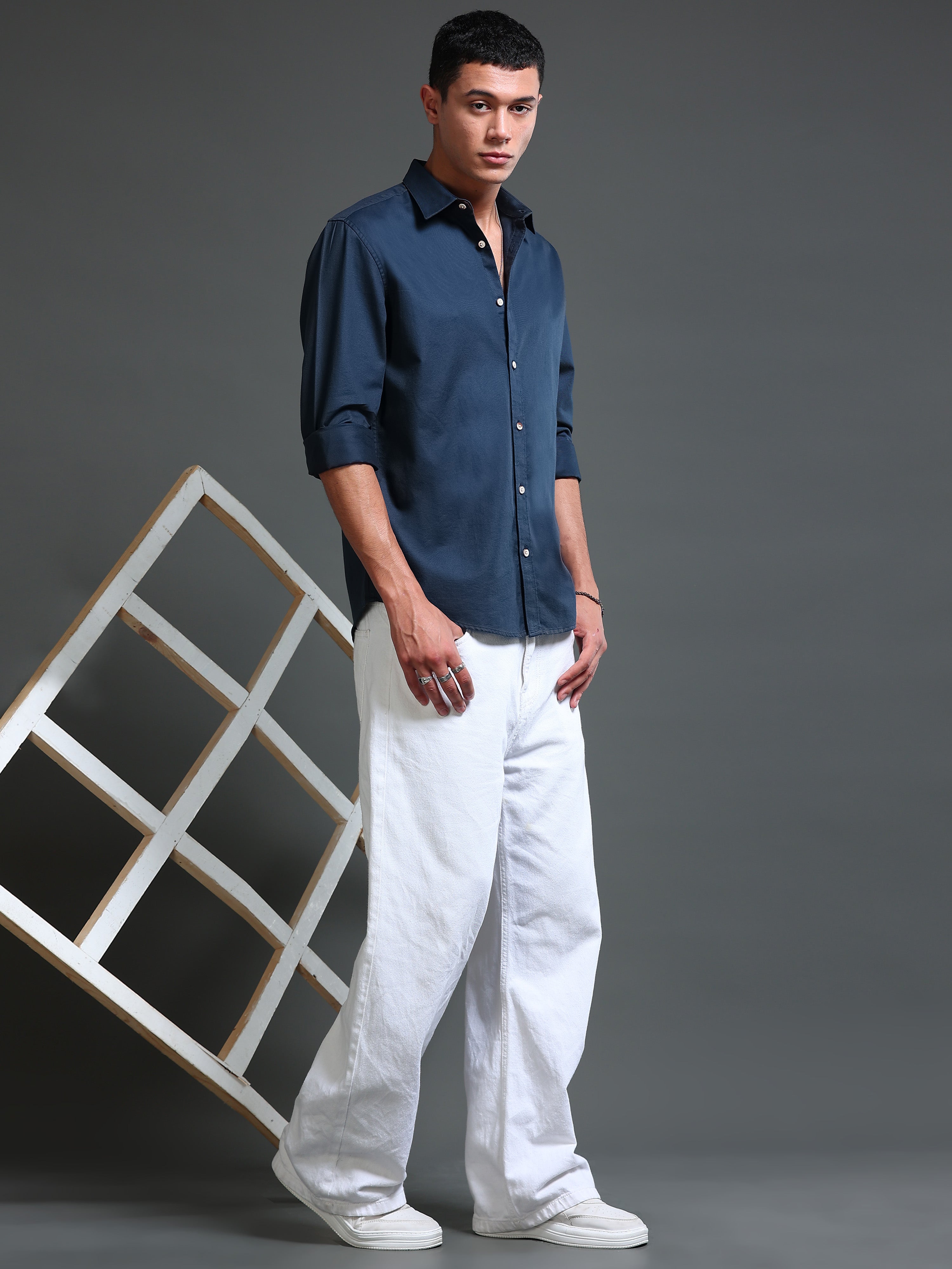 Men's Premium Twill Solid Shirt