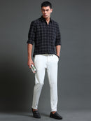 Men's Premium Oxford Black Checks Shirt