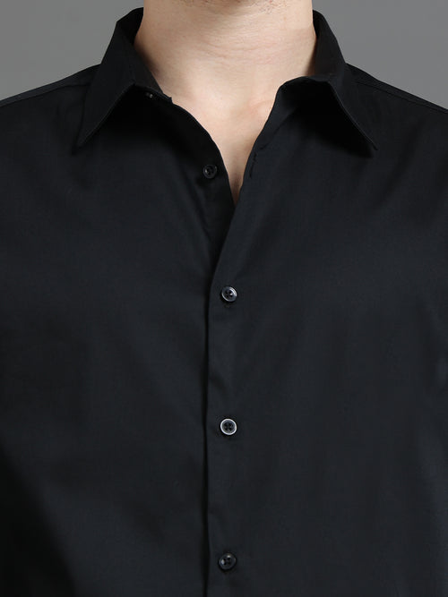 Men Satin Slim Fit Shirt