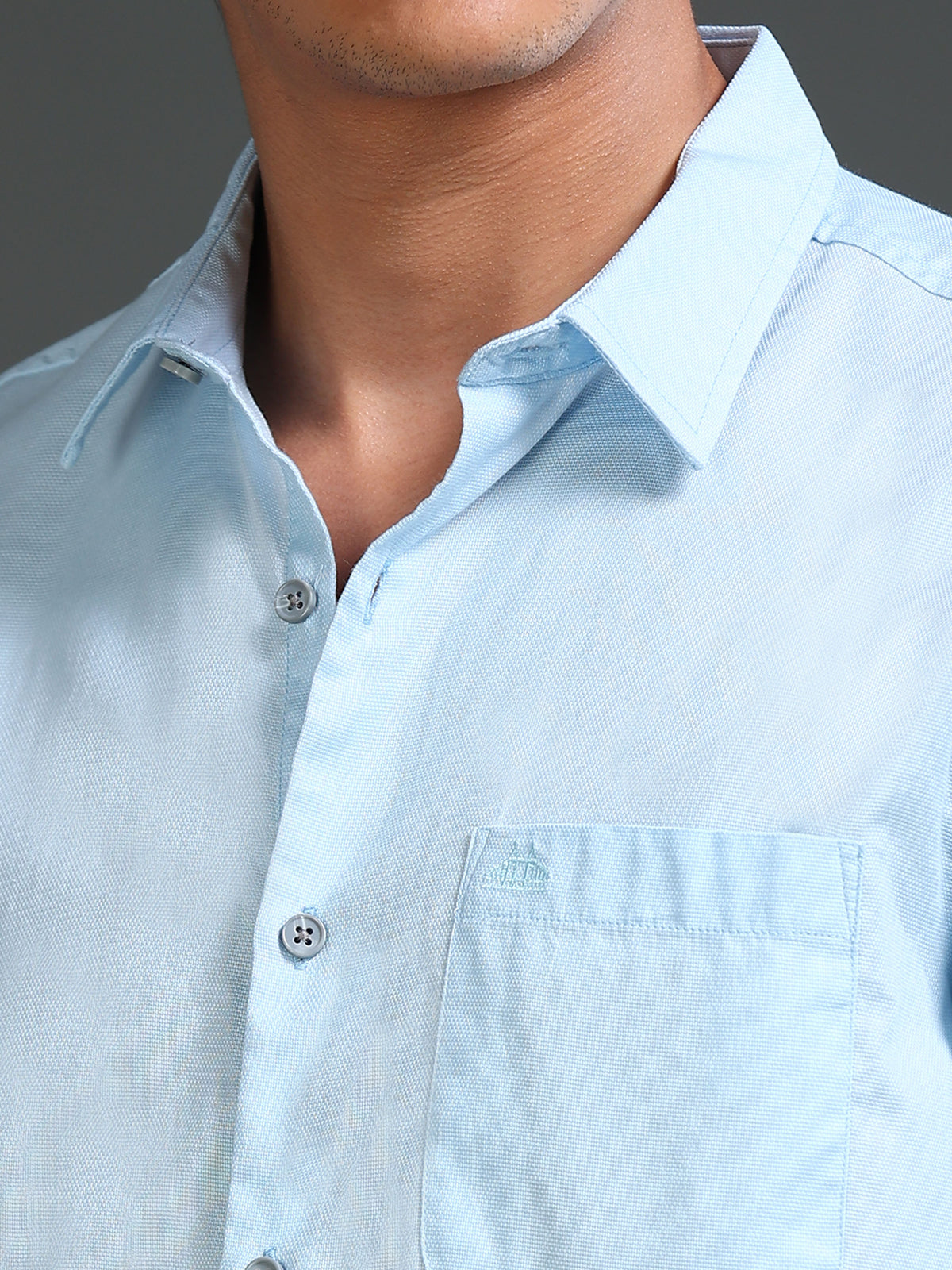 Men Dobby Solid Shirt