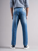 Men Smart Slim Fit Mid-Rise Light Fade Jeans