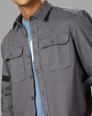 Men Overshirt Fit Shacket