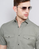 DOUBLE POCKET SLIM FIT SHIRT