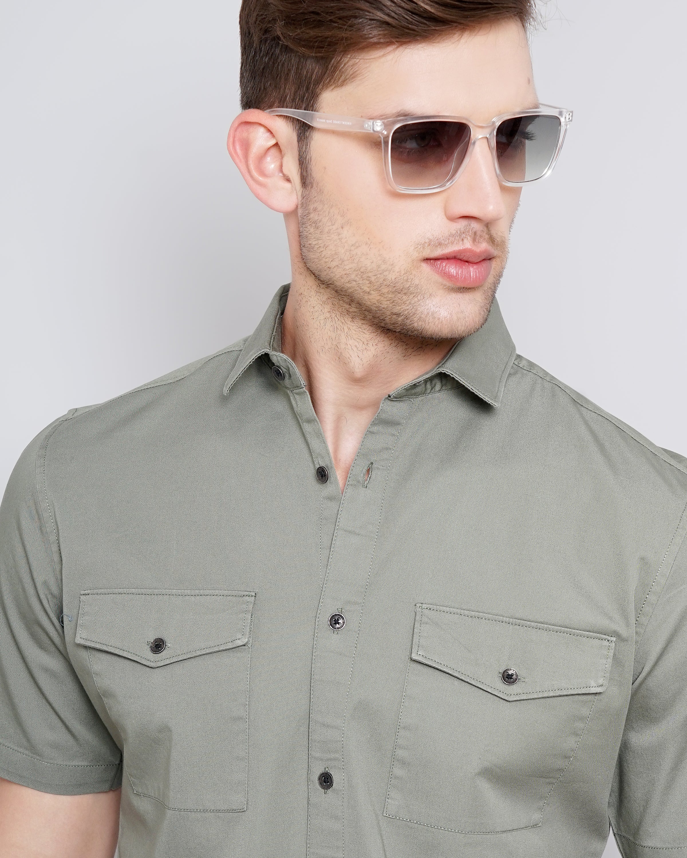 DOUBLE POCKET SLIM FIT SHIRT
