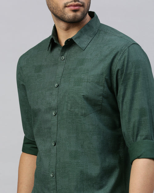 Men Standard Slim Fit Opaque Casual Shirt