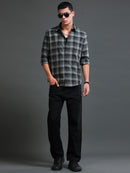 Men's Premium Oxford Checks Green Shirt