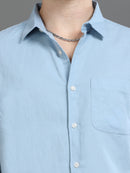 Men Smart Cotton Linen Slim Fit Shirt
