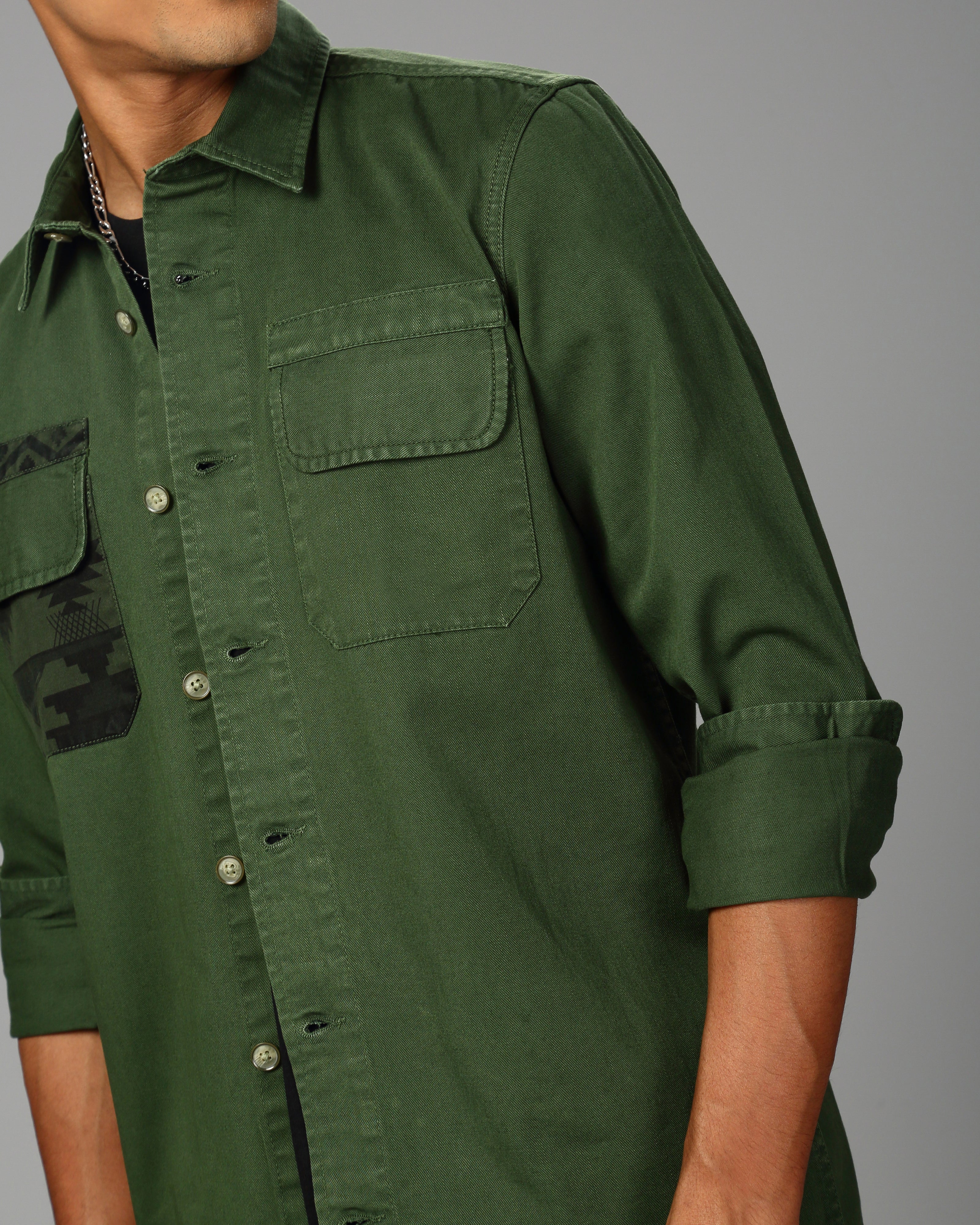 MEN OVERSHIRT FIT SHACKET