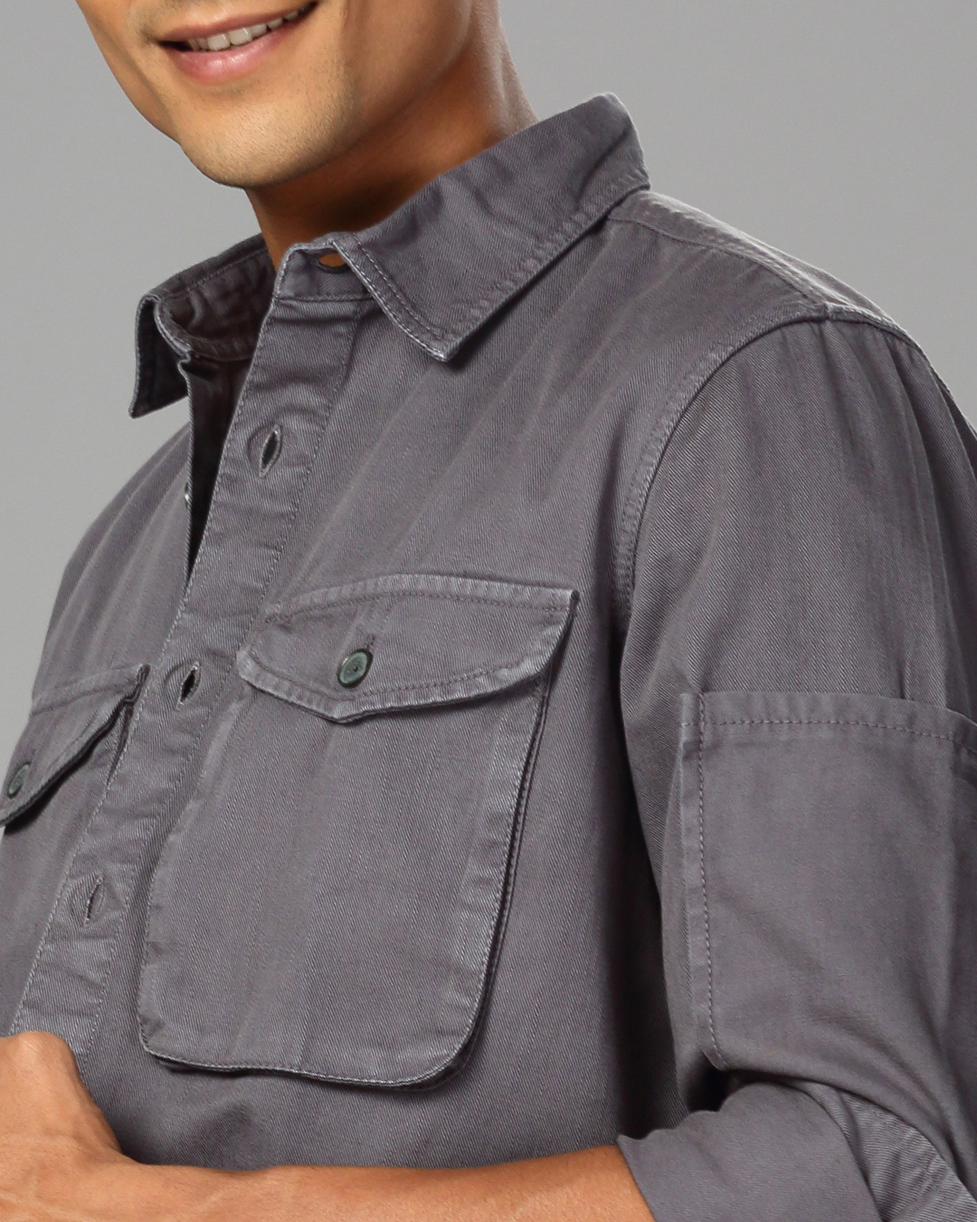 MEN OVERSHIRT FIT SHACKET