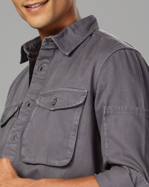 MEN OVERSHIRT FIT SHACKET