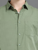 Men Smart Cotton Linen Slim Fit Shirt