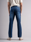 Men Smart Slim Fit Mid-Rise Light Fade Jeans