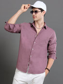 Men Smart Cotton Linen Slim Fit Shirt