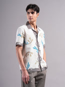 Men Smart Floral Printed Casual Shirt
