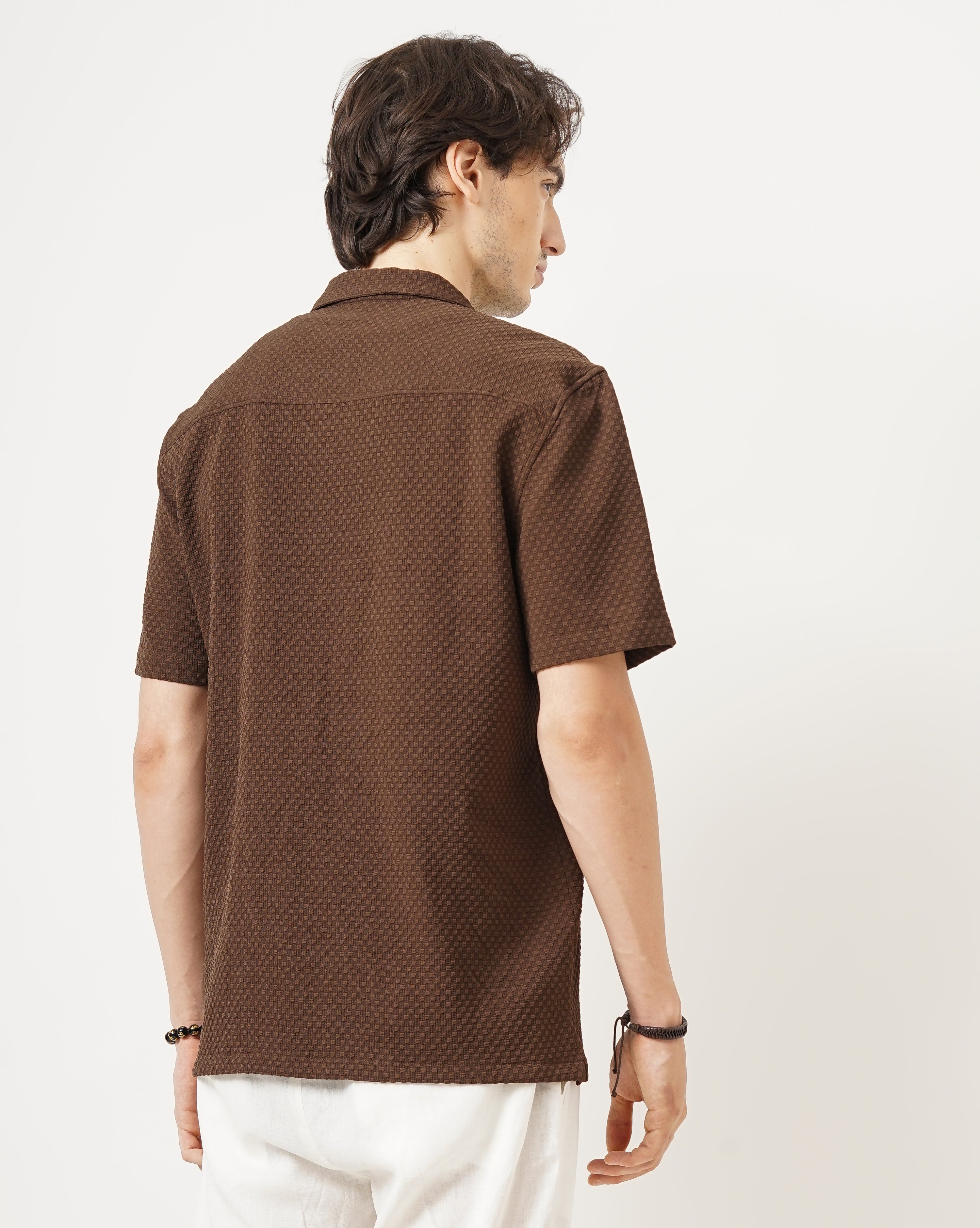 MEN'S SELF DESIGN SHIRT