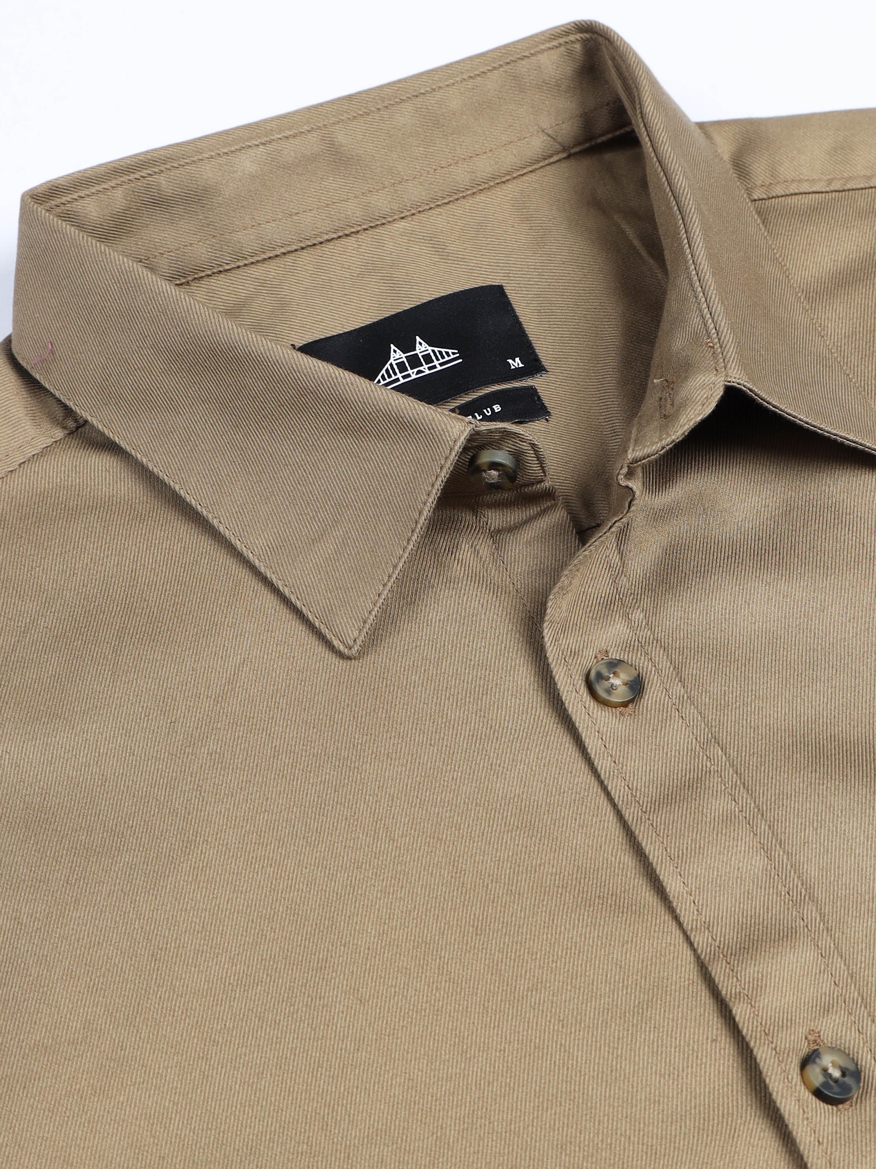 Men's Premium Twill Solid Shirt