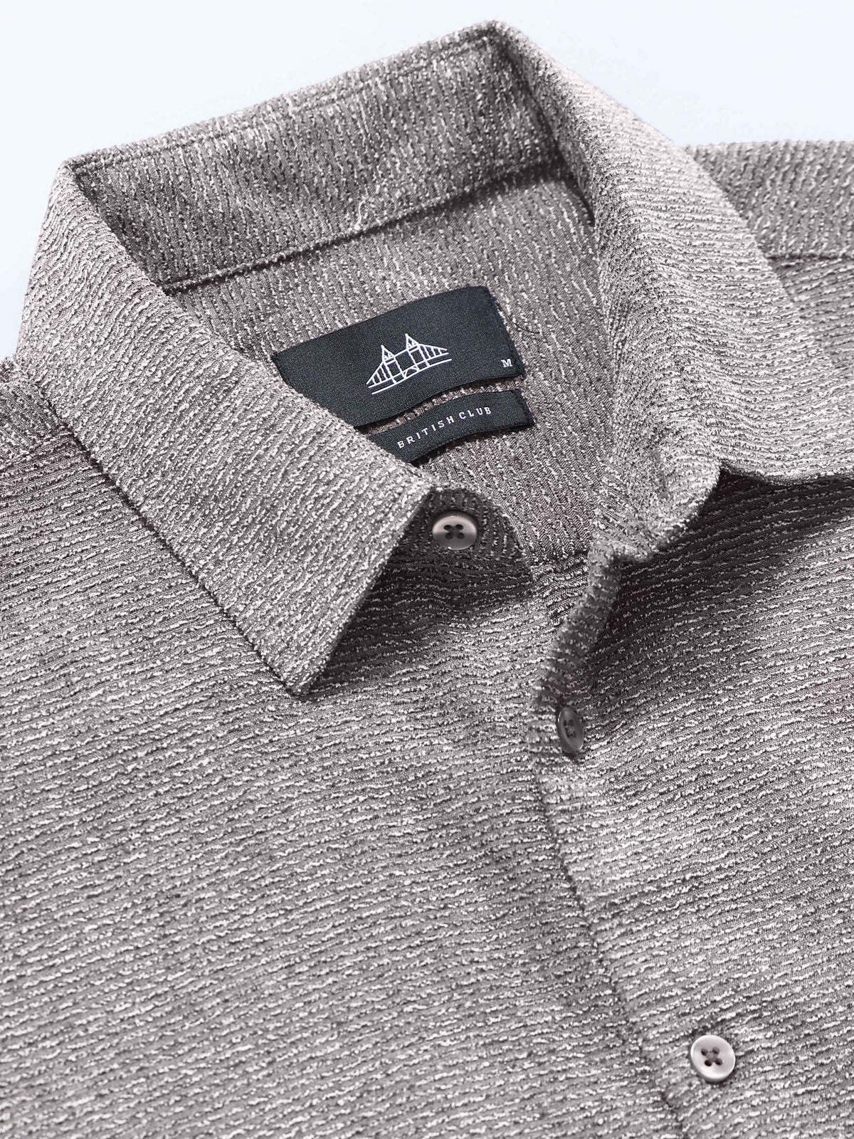 Men's Textured Solid Shirt
