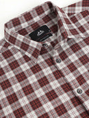 Men Smart Slim Fit Tartan Checks Checked Casual Shirt