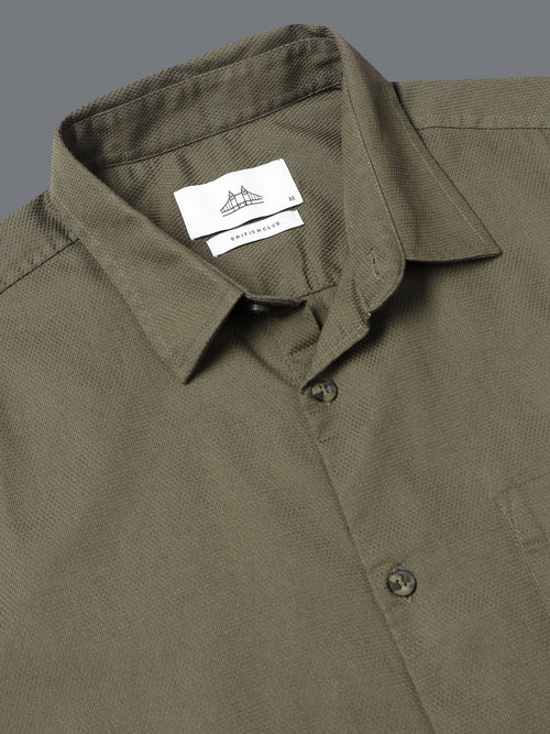 Men Dobby Solid Shirts