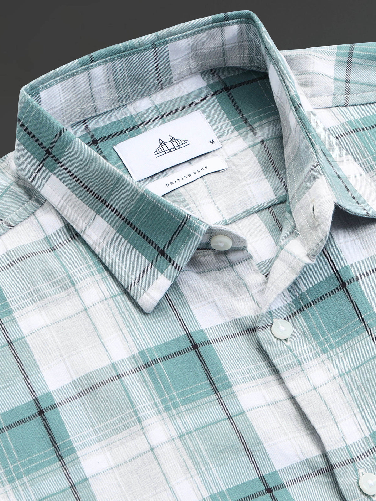 Men's Mellange Twill Checks Shirt