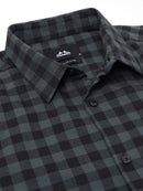Men Smart Slim Fit Buffalo Checks Checked Casual Shirt