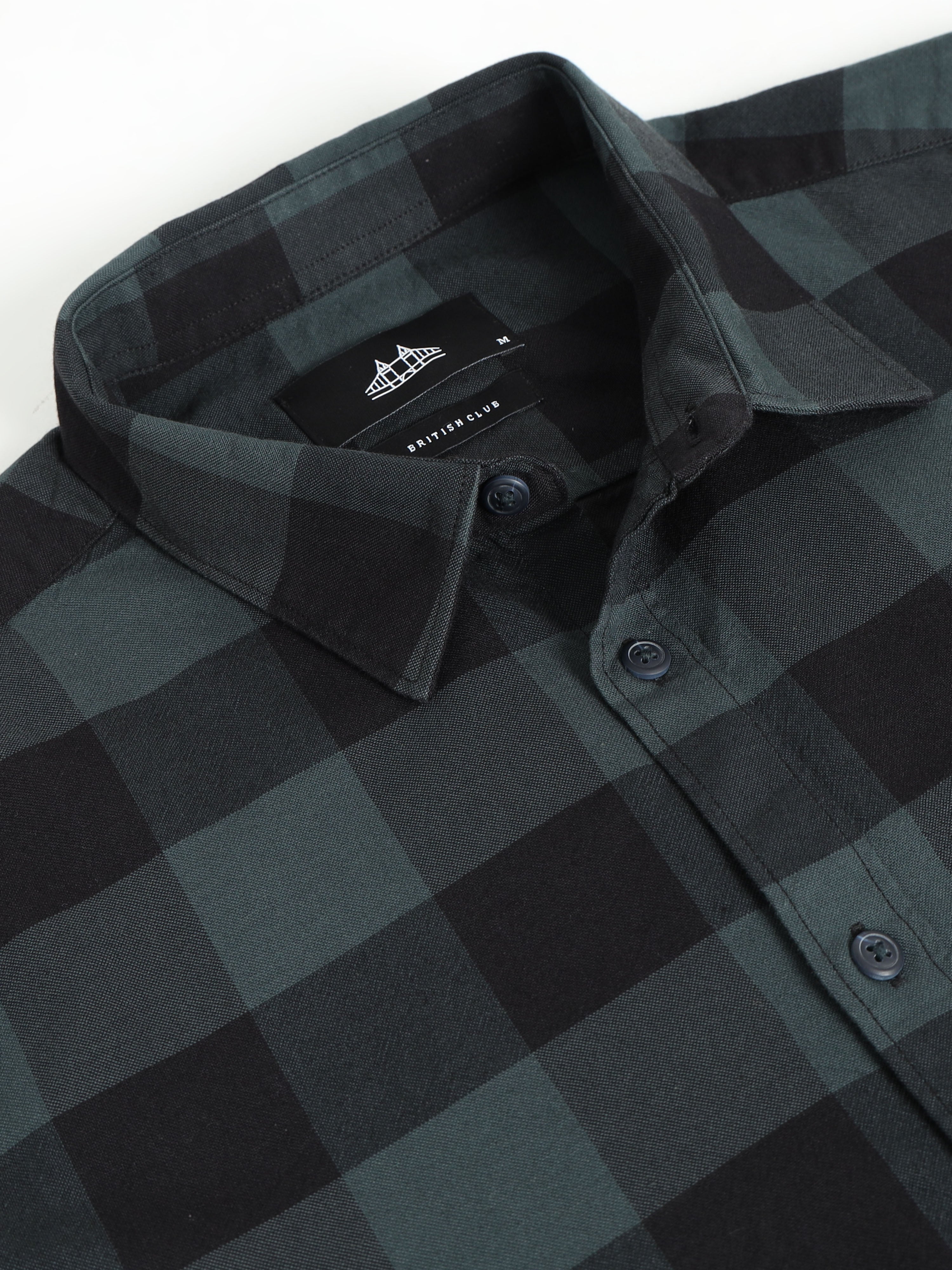 Men Smart Slim Fit Buffalo Checks Checked Casual Shirt
