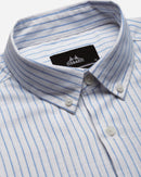 Smart Slim Fit Striped Button-Down Collar Cotton Casual Shirt