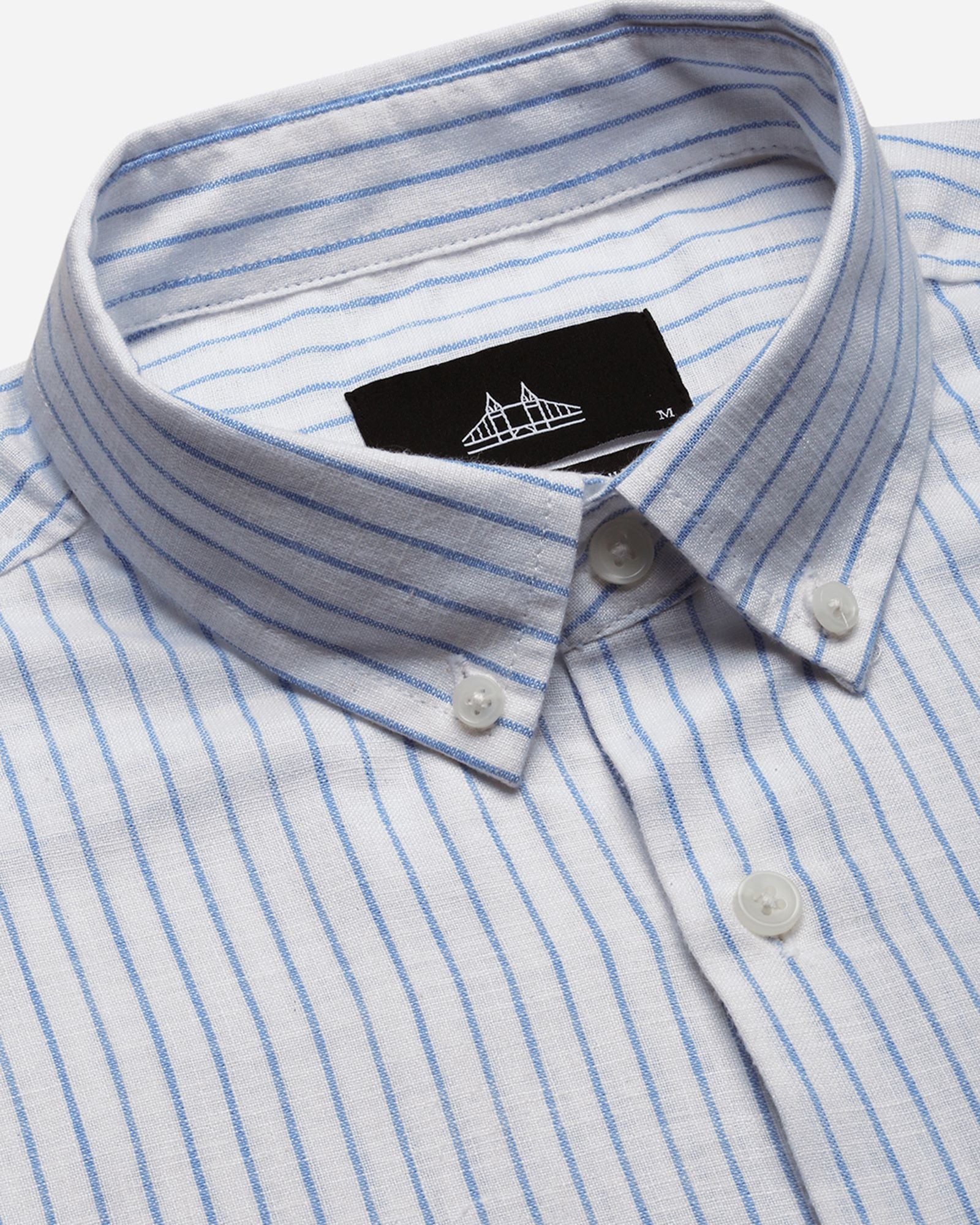 Smart Slim Fit Striped Button-Down Collar Cotton Casual Shirt