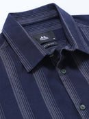 Men's Melange Twill Stripes Shirt
