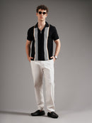 Men Tailored Straight Fit Low-Rise Trousers