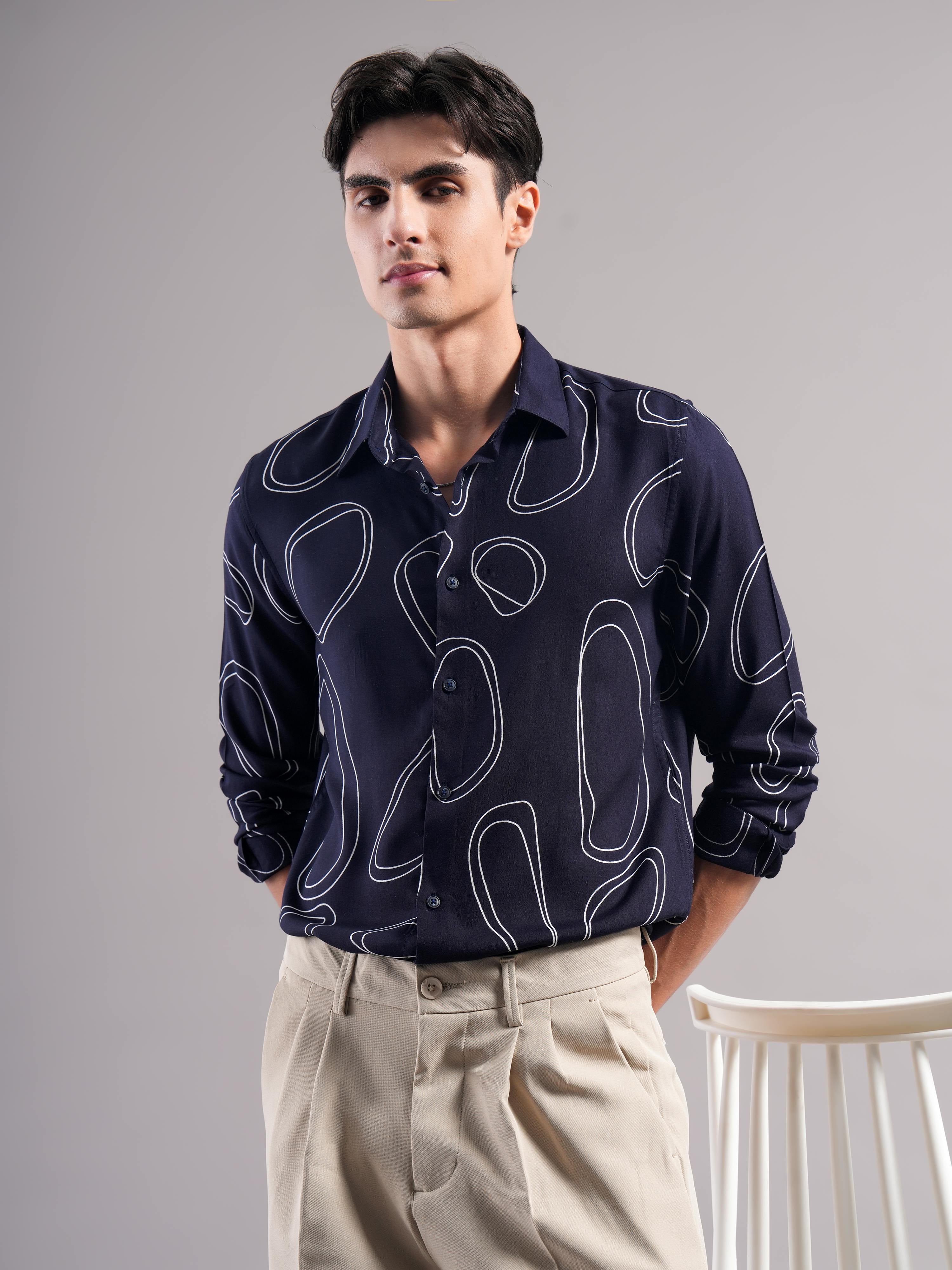 Smart Slim Fit Printed Casual Shirt