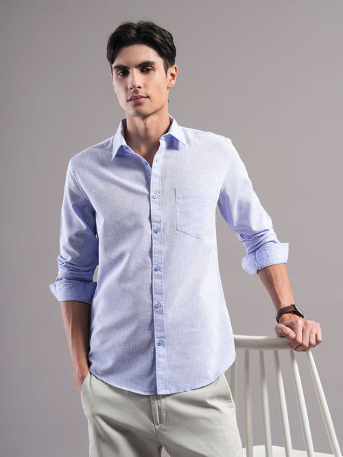 Men Smart Slim Fit Casual Shirt